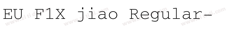EU F1X jiao Regular字体转换